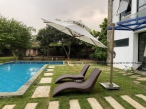 Ghế Bể Bơi Ngoài Trời Hình Chữ S