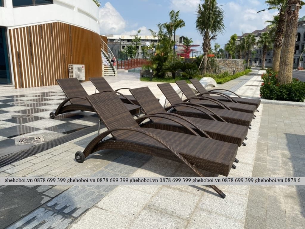 Giường Bể Bơi Mây Nhựa TL772