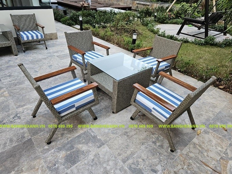 Sofa Mây Nhựa Ngoài Trời TL5A18