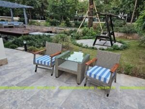 Sofa Mây Nhựa Ngoài Trời TL5A19