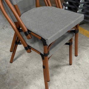 Bộ Bàn Ghế Cafe Ngoài Trời Khung Nhôm Lưới Texilene TL63E6