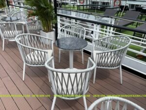 Bộ Bàn Ghế Dây Rope Ngoài Trời TL25A8