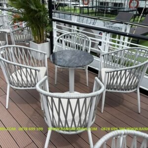 Bộ Bàn Ghế Dây Rope Ngoài Trời TL25A8