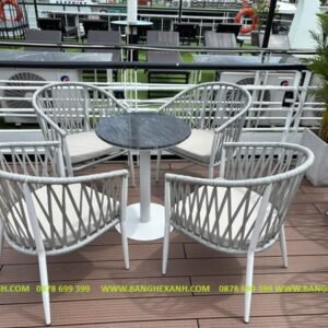 Bộ Bàn Ghế Dây Rope Ngoài Trời TL25A8