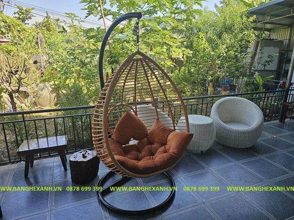 Xích Đu Mây Nhựa Ngoài Trời TL1138-01 Xích Đu Mây Nhựa Ngoài Trời TL1138