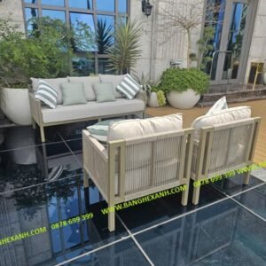 Sofa Cao Cấp Ngoài Trời Đan Dây Rope TL2307