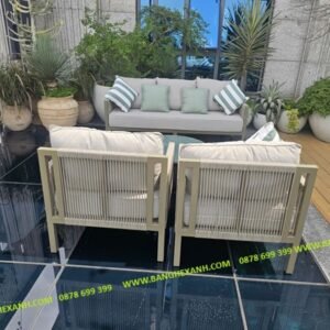 Sofa Cao Cấp Ngoài Trời Đan Dây Rope TL2307