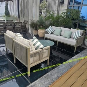 Sofa Cao Cấp Ngoài Trời Đan Dây Rope TL2307