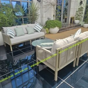Sofa Cao Cấp Ngoài Trời Đan Dây Rope TL2307